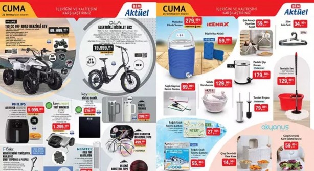 Foto - BİM 23-26 Temmuz aktüel ürünleri! BİM yeni haftanın aktüel kataloglarında bu hafta hangi ürünler yer alıyor? Pipetli Termos, Mum Silikon Tabancası, Kule Tipi Vantilatör, Tost Makinesi ve Benzinli ATV...