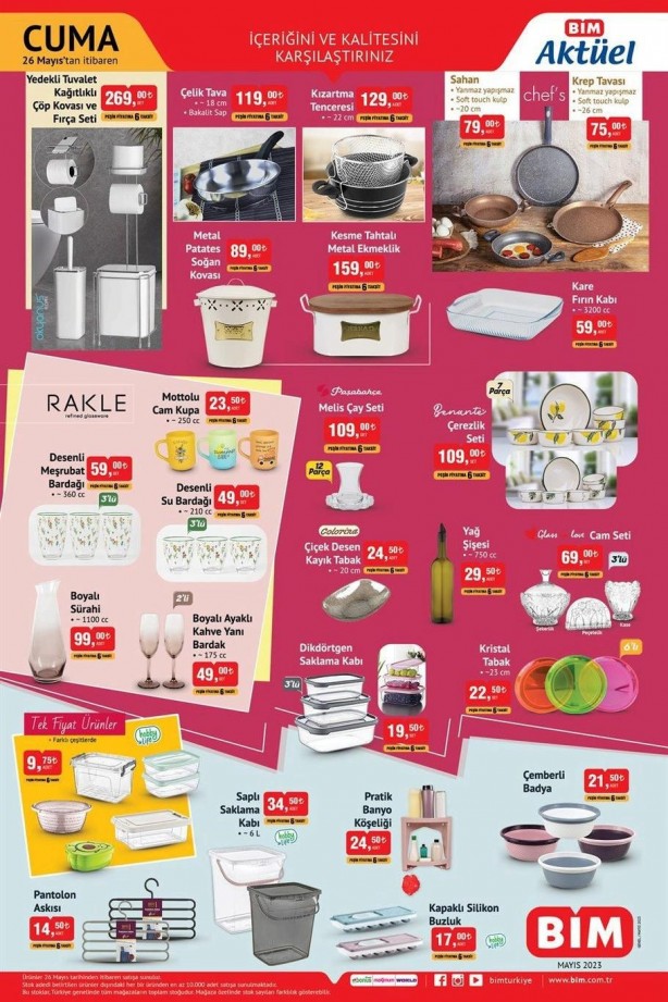 Foto - BİM 26 Mayıs 2023 aktüel ürünler kataloğu: İşte indirime girecek ürünler ve fiyatları