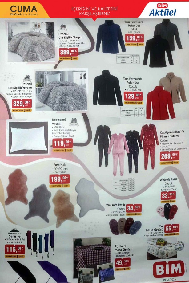 Foto - BİM 26 Ocak 2024 aktüel ürünler! İşte 26 Ocak BİM Cuma indirimli fiyat listesi