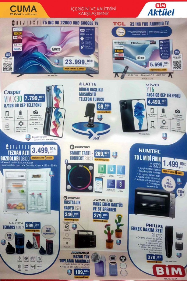 Foto - BİM 26 Ocak 2024 aktüel ürünler! İşte 26 Ocak BİM Cuma indirimli fiyat listesi