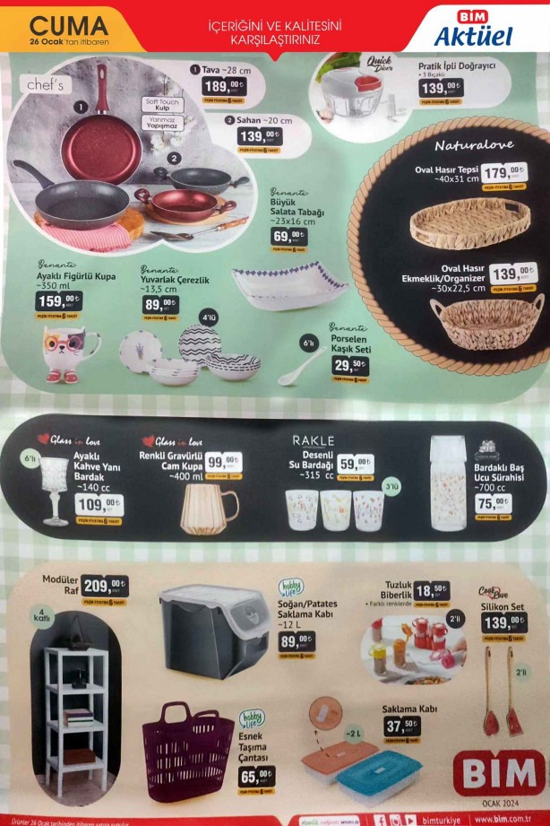 Foto - BİM 26 Ocak 2024 aktüel ürünler! İşte 26 Ocak BİM Cuma indirimli fiyat listesi