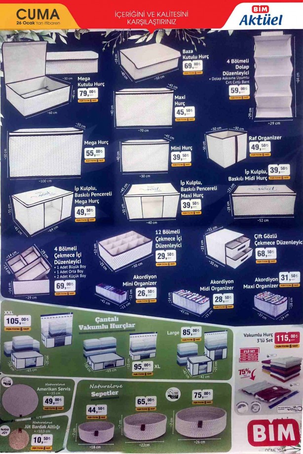Foto - BİM 26 Ocak 2024 aktüel ürünler! İşte 26 Ocak BİM Cuma indirimli fiyat listesi