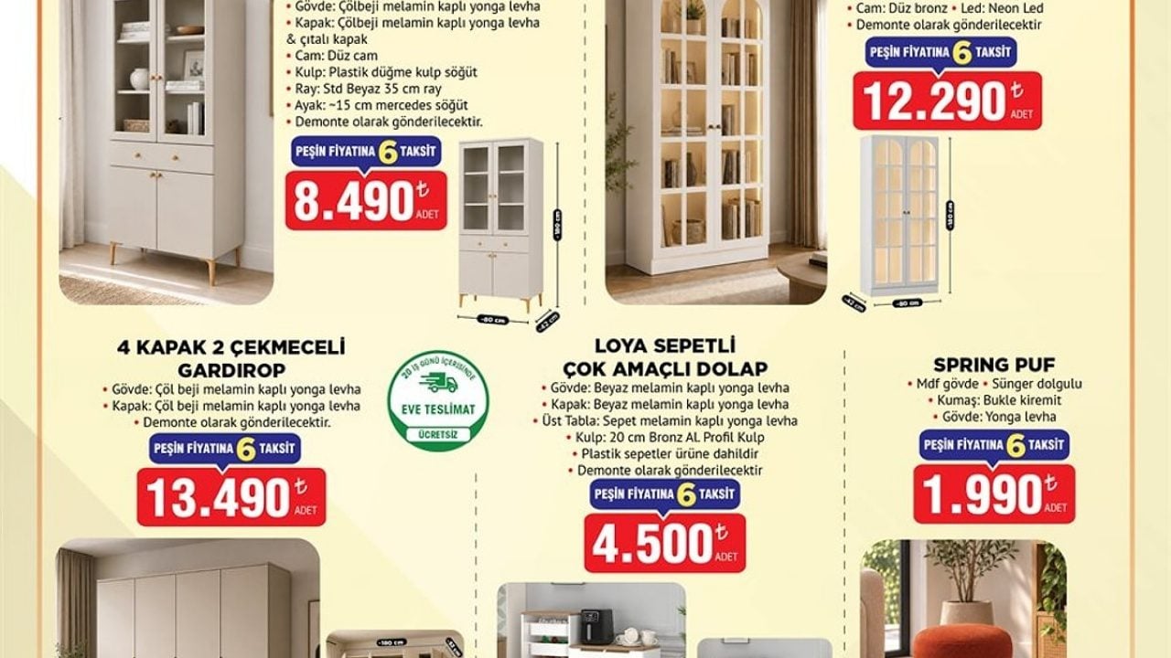 Foto - BİM 27 Ekim kataloğu: Temizlikten gıdaya, mobilyadan kozmetiğe yeni ürünler