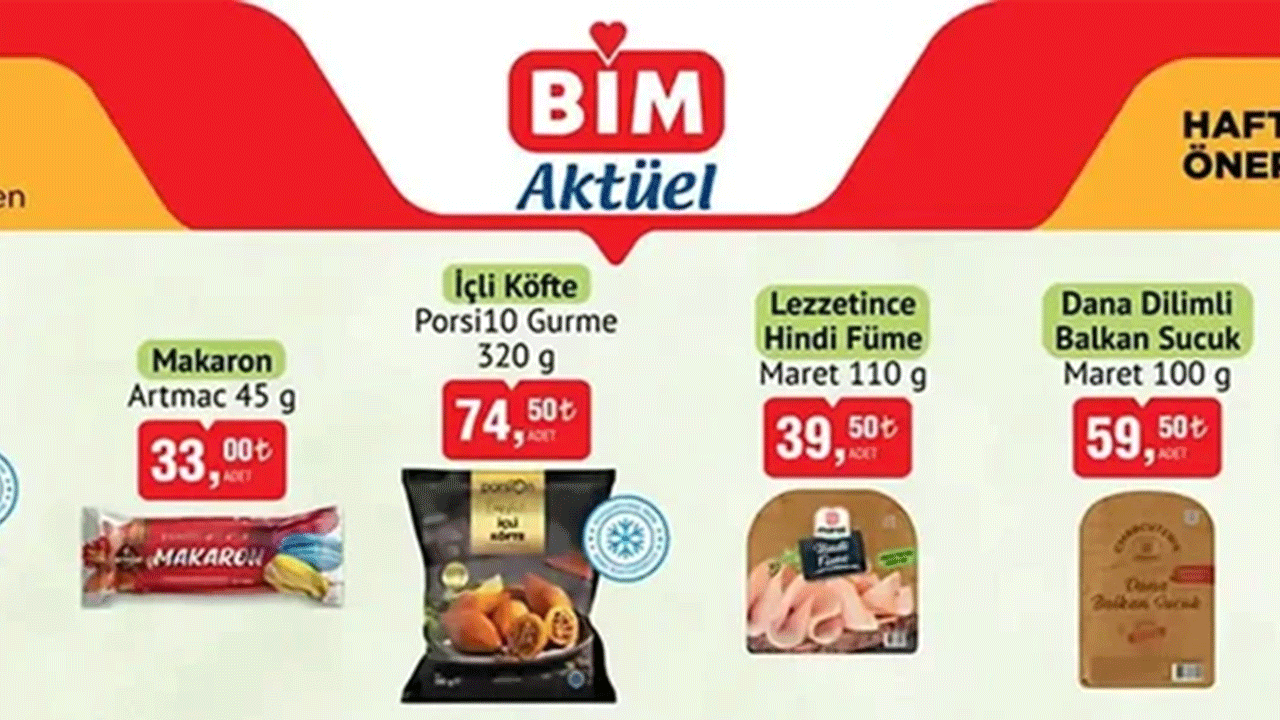BİM'den 8 Nisan'da indirim sürprizi: İşte o liste!