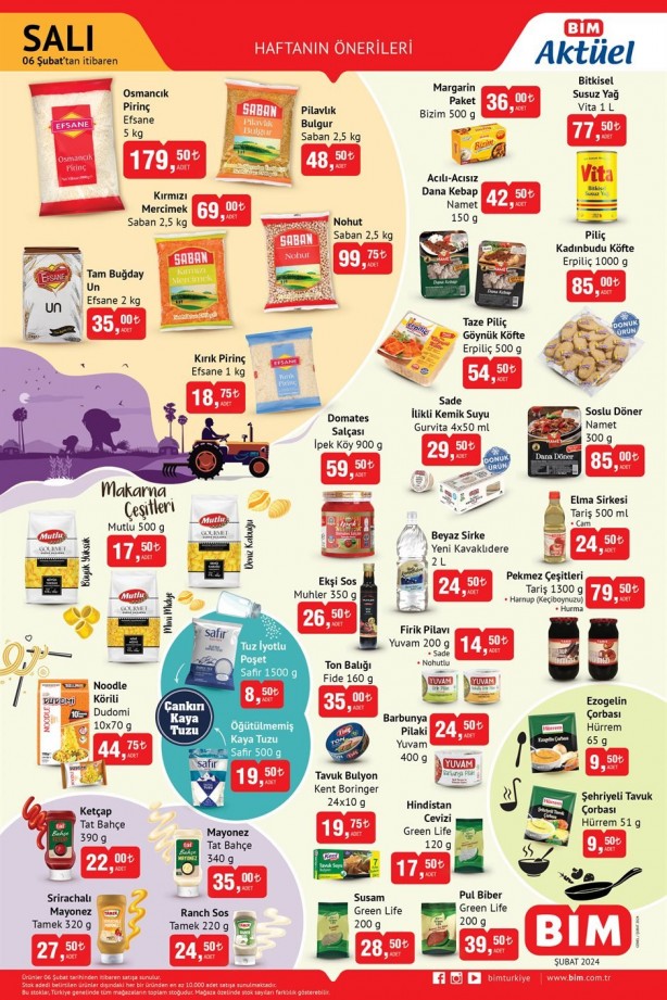 Foto - BİM bugün stok eritecek! Pirinç, bulgur, un, mercimek... Fiyatlar yerlere düştü