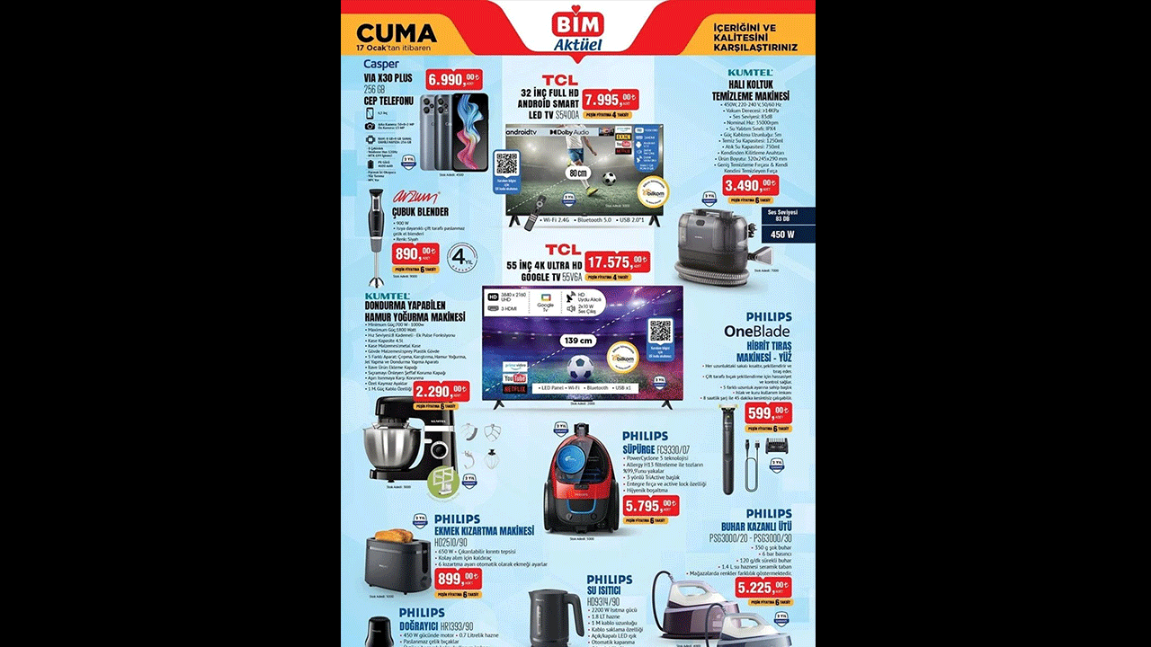 BİM gözünü kararttı: İşte 17 Ocak yeni indirimli ürünler listesi!!!