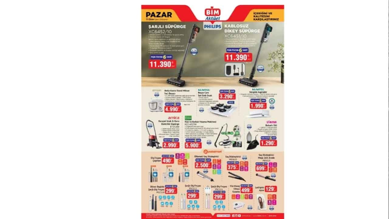 Foto - BİM indirimin kralını yaptı: 2990 liraya elektrikli süpürge, 1290 liraya ütü geliyor