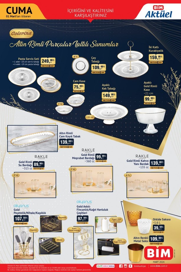 Foto - BİM, mart indirimlerinde coşturuyor! Kataloğu gören sabah yüzünü yıkamadan koşacak! İşte o indirimler 