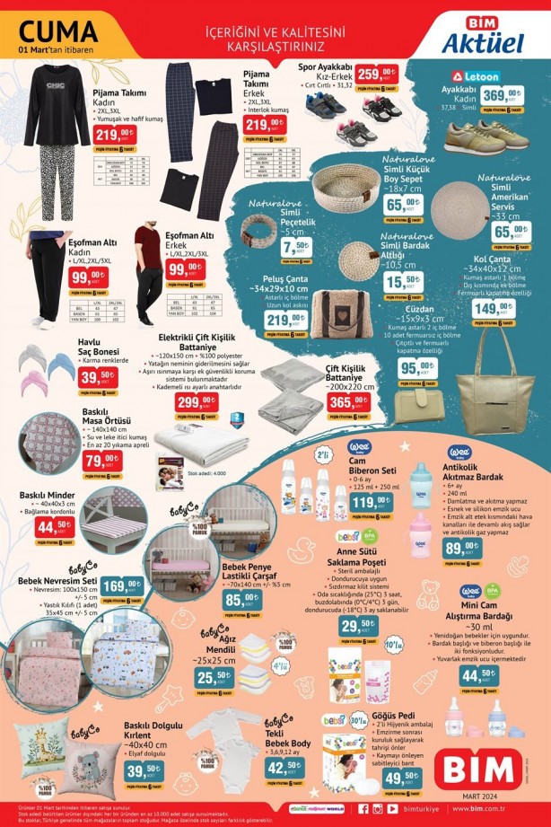 Foto - BİM, mart indirimlerinde coşturuyor! Kataloğu gören sabah yüzünü yıkamadan koşacak! İşte o indirimler 