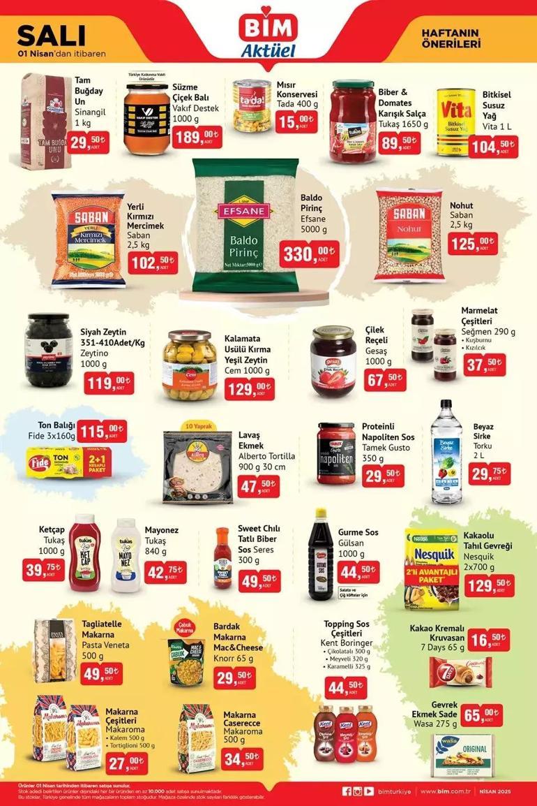 Foto - BİM’de büyük indirim! 1-4 Nisan aktüel ürünler kataloğu açıklandı