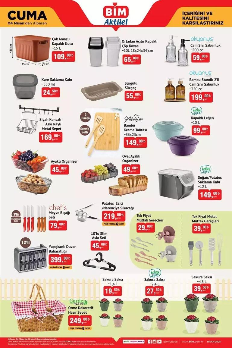 Foto - BİM’de büyük indirim! 1-4 Nisan aktüel ürünler kataloğu açıklandı