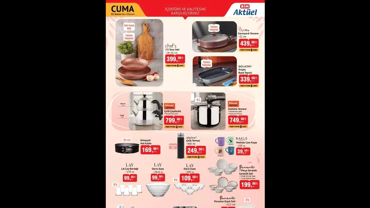 Foto - BİM'de büyük indirim! İşte 1 Kasım BİM aktüel ürünler kataloğu!