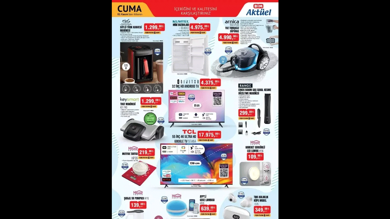 Foto - BİM'de büyük indirim! İşte 1 Kasım BİM aktüel ürünler kataloğu!