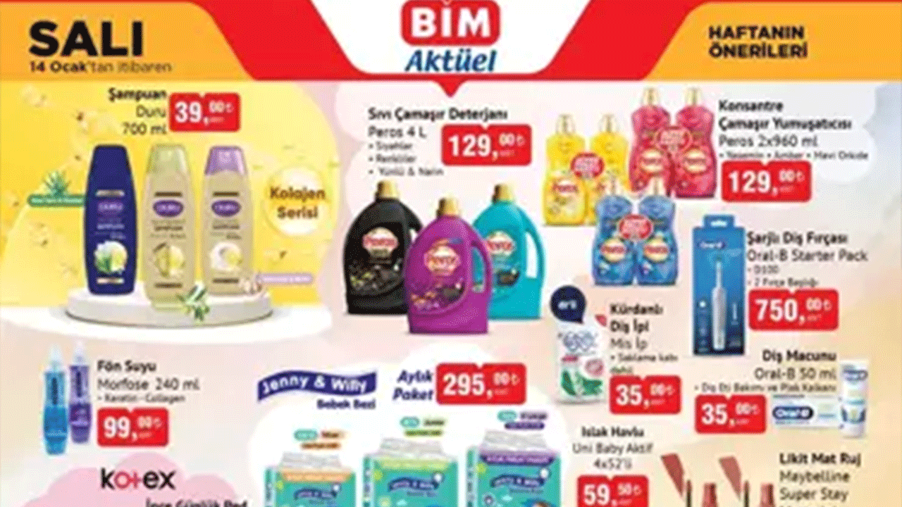 BİM'de fırsat yağmuru! 14 Ocak 2025 Salı aktüel kataloğu yayınlandı