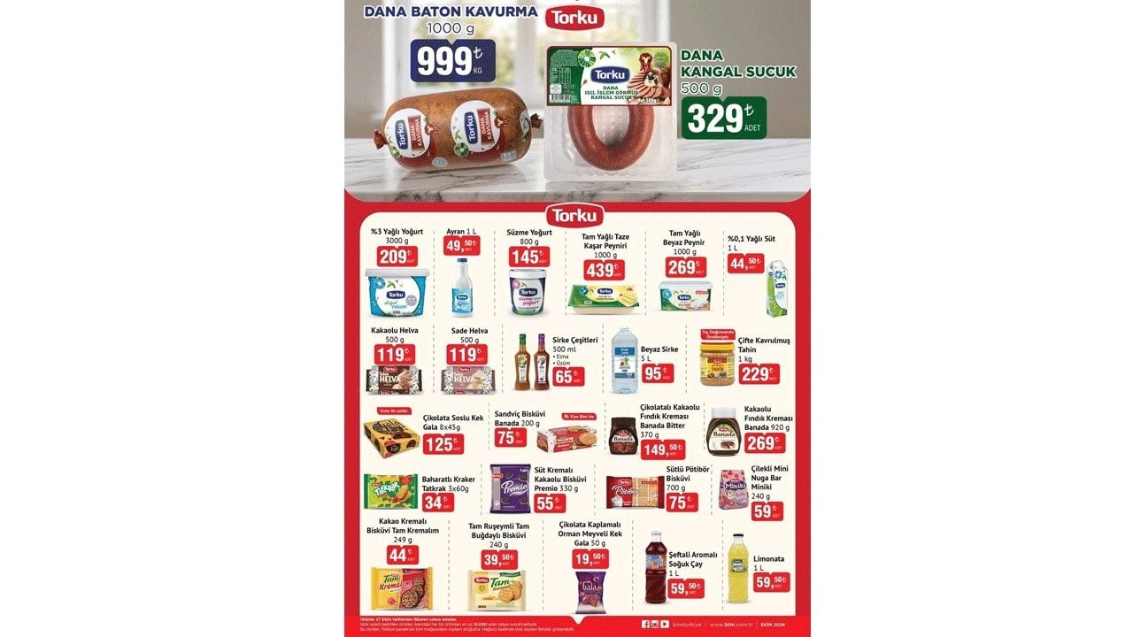 Foto - BİM'de indirim rüzgarı: 30 Ekim kataloğu yayınladı!