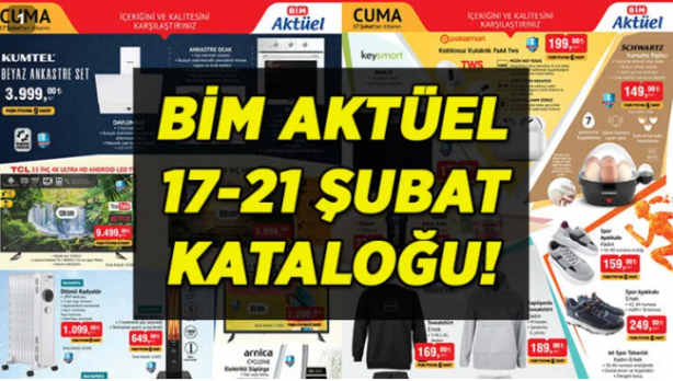 Foto - BİM'de yeni fırsat ürünler duyuruldu! İşte 17-21 Şubat aktüel kataloğu