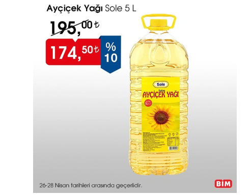 Foto - BİM'den ayçiçek yağına görülmemiş indirim! Bu sabah 09.00 itibariyle başladı