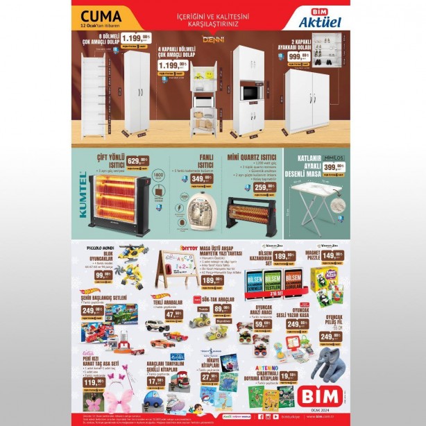 Foto - BİM'den dev kampanya! 3 bin 399 liraya televizyon, 259 liraya ısıtıcı satılacak, tarih verildi