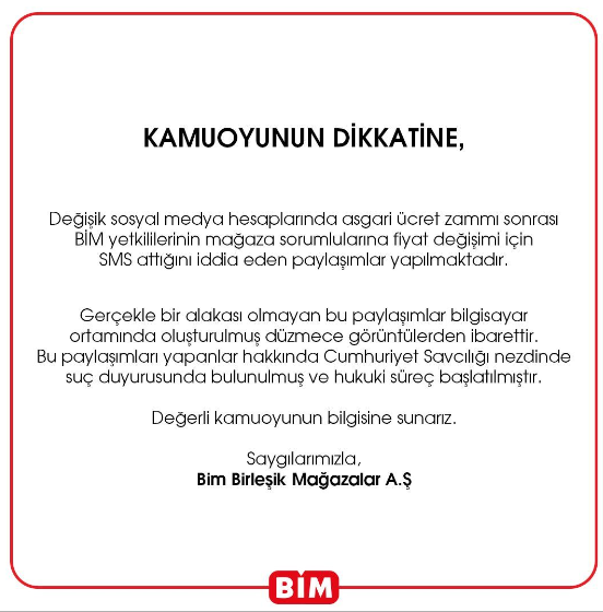 Foto - BİM'den zam açıklaması! Tüm Türkiye'ye ilan ettiler