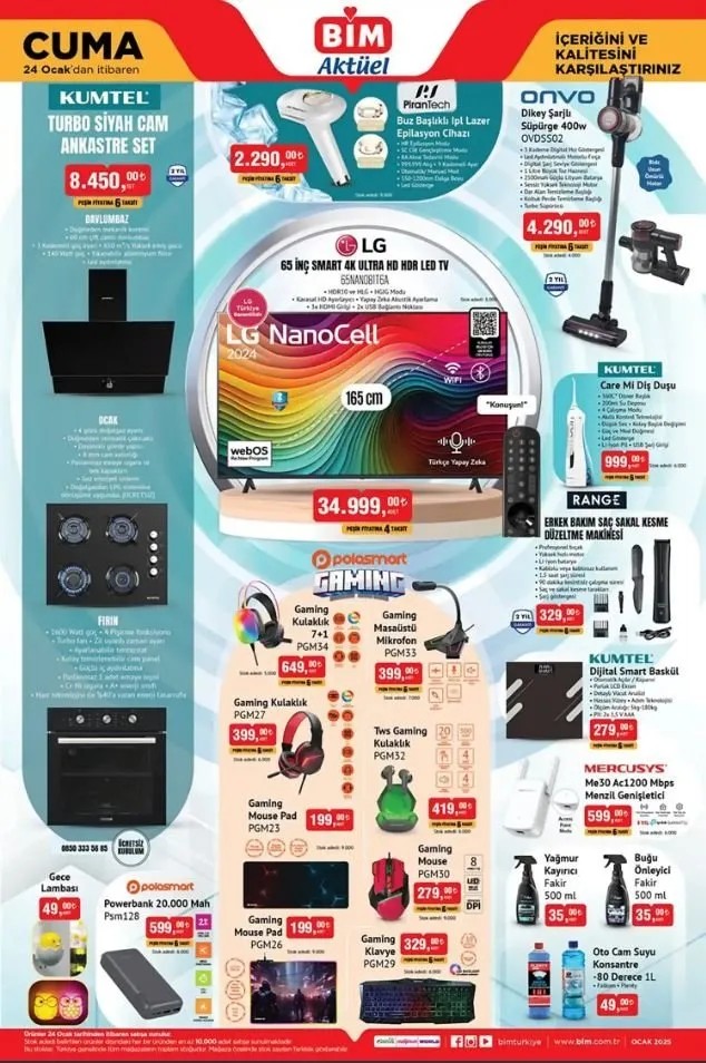 Foto - BİM'in 22-24 Ocak 2025 aktüel ürünler kataloğu yayınlandı! İşte kaçırılmayacak fırsatlar!