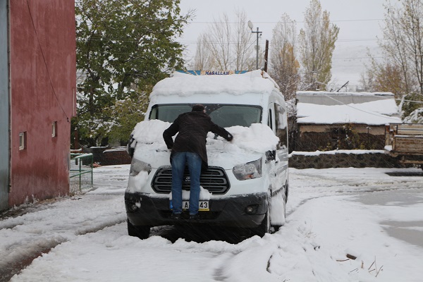 Foto - Bingöl'de kar etkili oldu