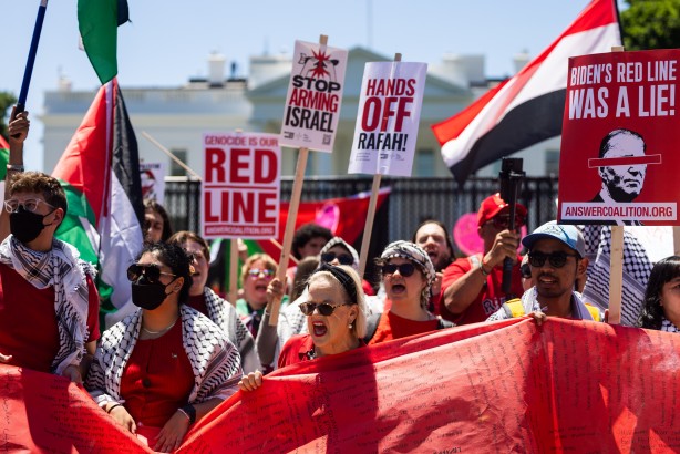 Foto - Binlerce Filistin destekçisi Beyaz Saray’ı kuşattı