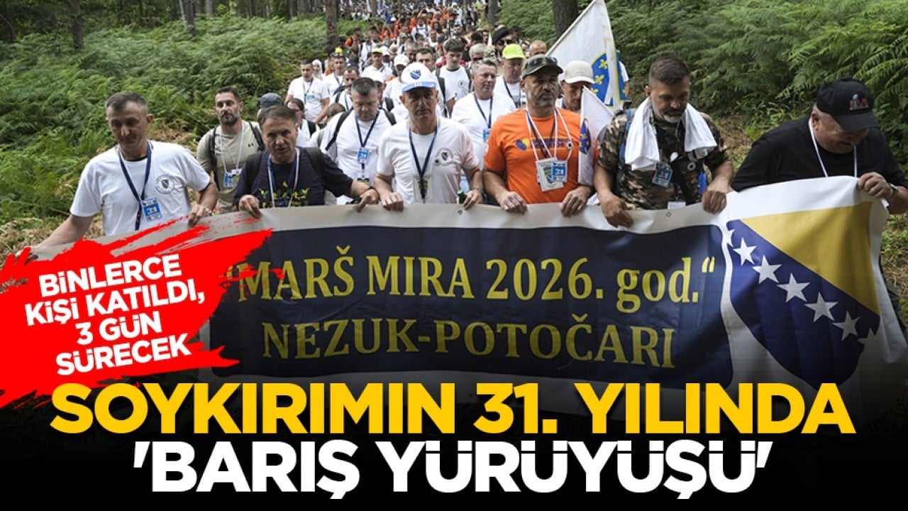 Binlerce kişi katıldı, 3 gün sürecek: Soykırımın 31. Yılında 'Barış yürüyüşü'