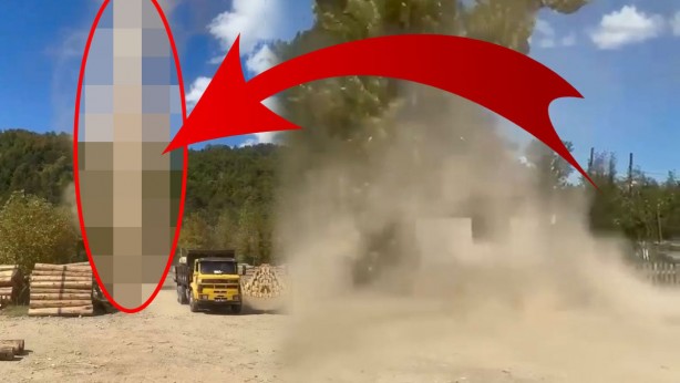 Bir anda geldi! Metrelerce yükseklikte feleklerini şaşırdılar! Korku dolu anlar kamerada