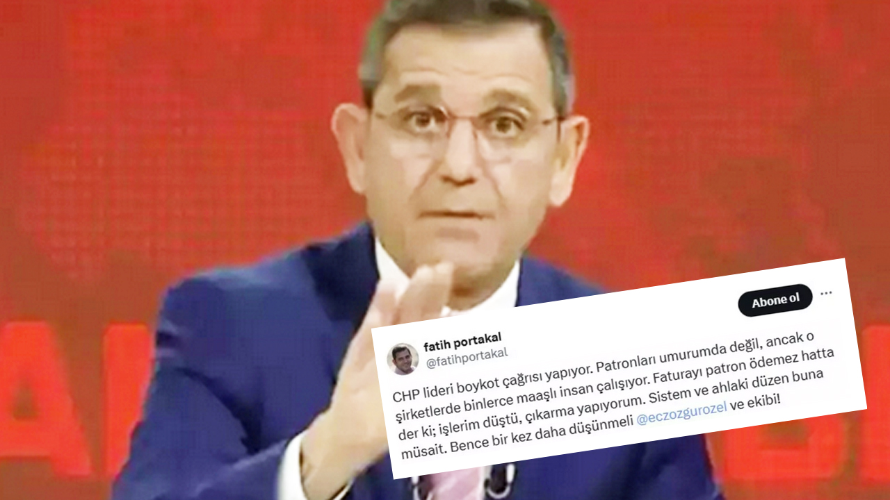 Foto - Bir boykot çıkışı da Fatih Portakal'dan! Özgür Özel'e seslendi: Patronları umurumda değil ancak...