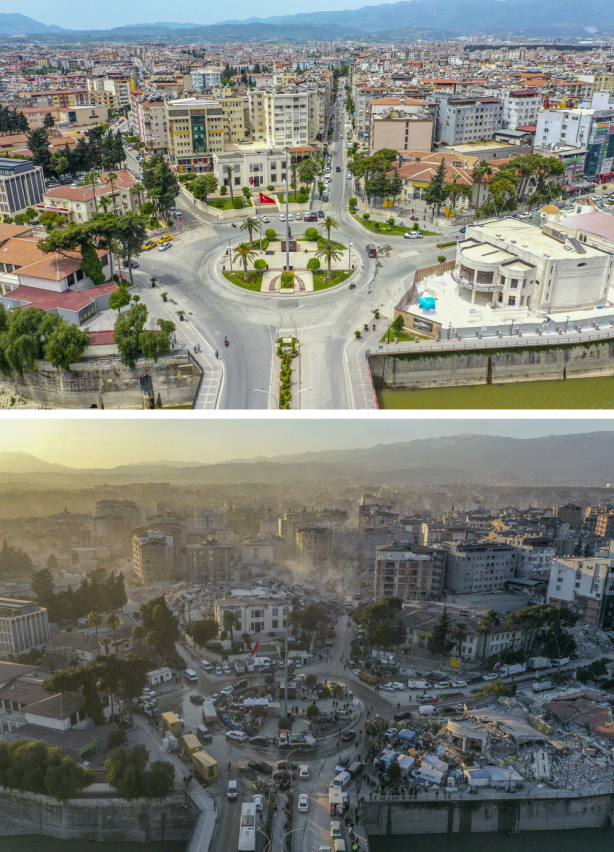 Bir gün var ertesi gün yok! İşte depremlerin boyutunu gösteren kareler