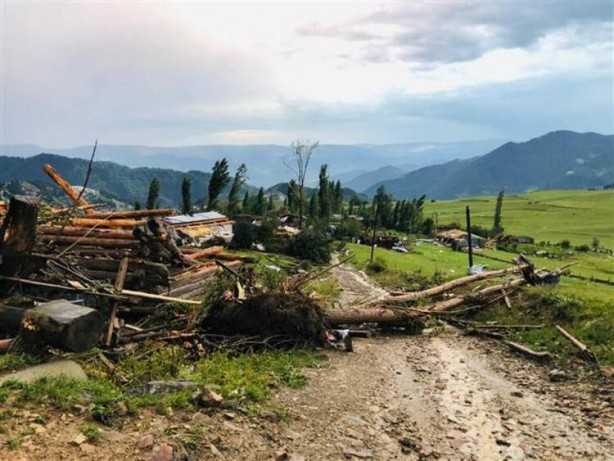 Foto - Bir ilçemiz kabusu yaşadı! Evler yerle bir oldu