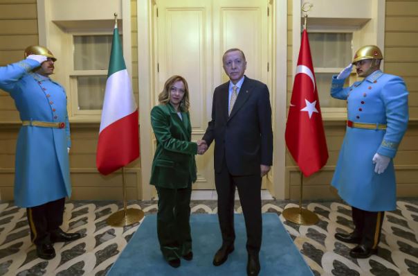 Foto - Bir ilk gerçekleşti! Cumhurbaşkanı Erdoğan, İtalya Başbakanı Meloni'yi kabul etti 