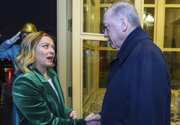 Foto - Bir ilk gerçekleşti! Cumhurbaşkanı Erdoğan, İtalya Başbakanı Meloni'yi kabul etti 