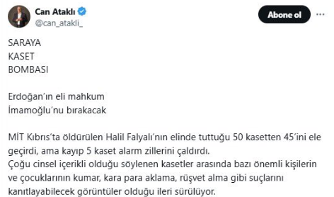 Foto - Bir Kıbrıs Masalı: Özgür Özel, CTP ve FETÖ Üçgeninde Gizlenen Gerçekler