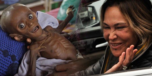 Bir tarafta açlık diğer tarafta şatafat! Seküler sosyete insanlık dışı düzene böyle hizmet ediyor