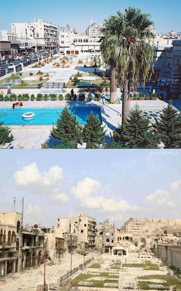 Foto - Bir ülkeyi böyle harap ettiler... İşte Suriye'nin eski ve yeni hali