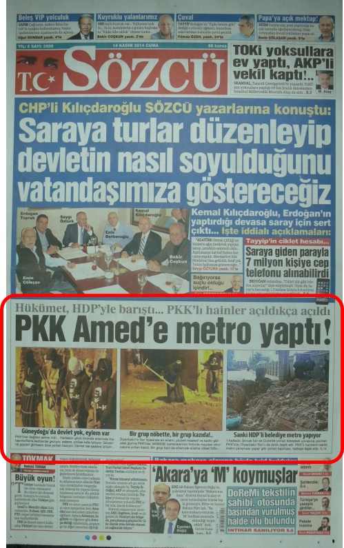 Foto - Bir yanda tahrik diğer yanda ittifak! Sözcü'nün "Metro"su PKK'ya mezar oldu