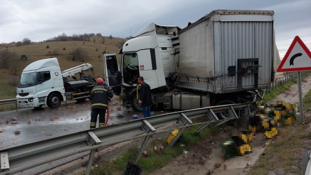 Foto - Bira taşırken canından oluyordu! Burası meyhane değil karayolu