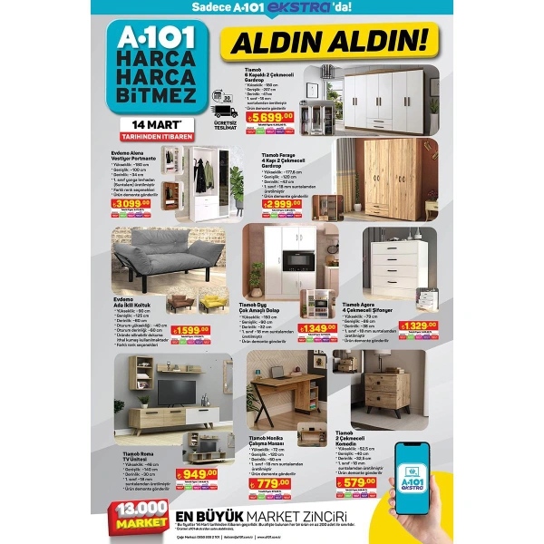 Birçok üründe fırsatlar geldi! A101’de yeni indirim fırtınası