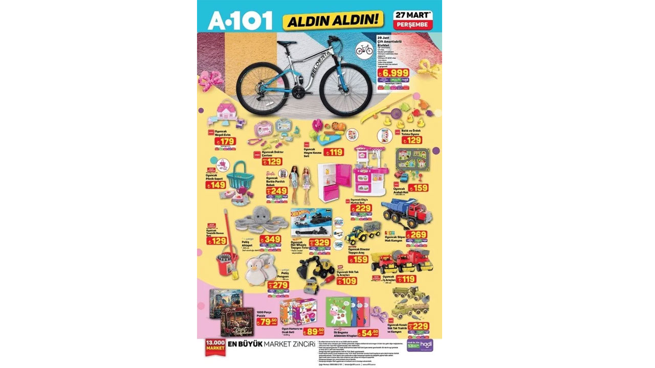 Foto - Bisiklet, kahve makinesi, balıkçı malzemeleri.. A101'de 27 Mart 2025 indirimleri dolu dolu geliyor