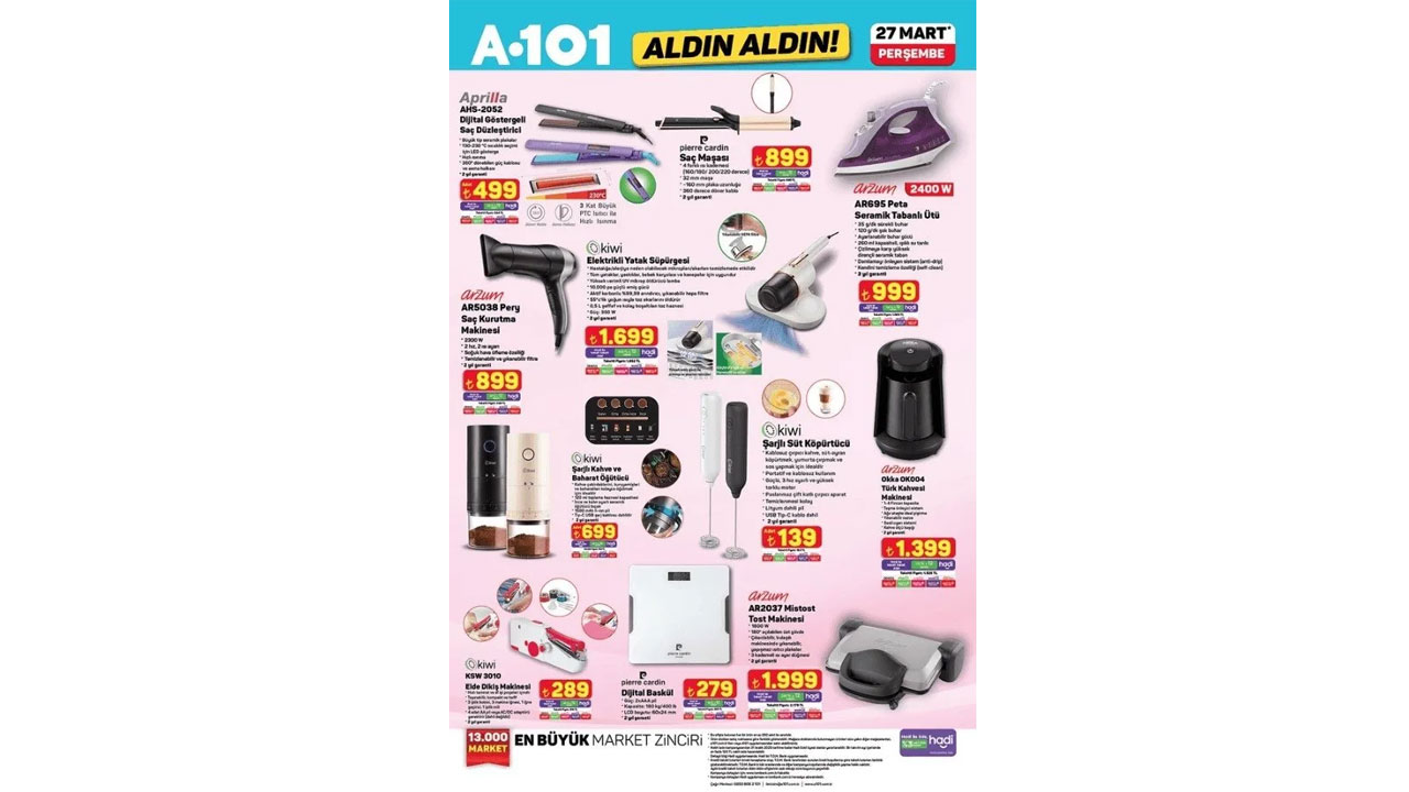 Foto - Bisiklet, kahve makinesi, balıkçı malzemeleri.. A101'de 27 Mart 2025 indirimleri dolu dolu geliyor