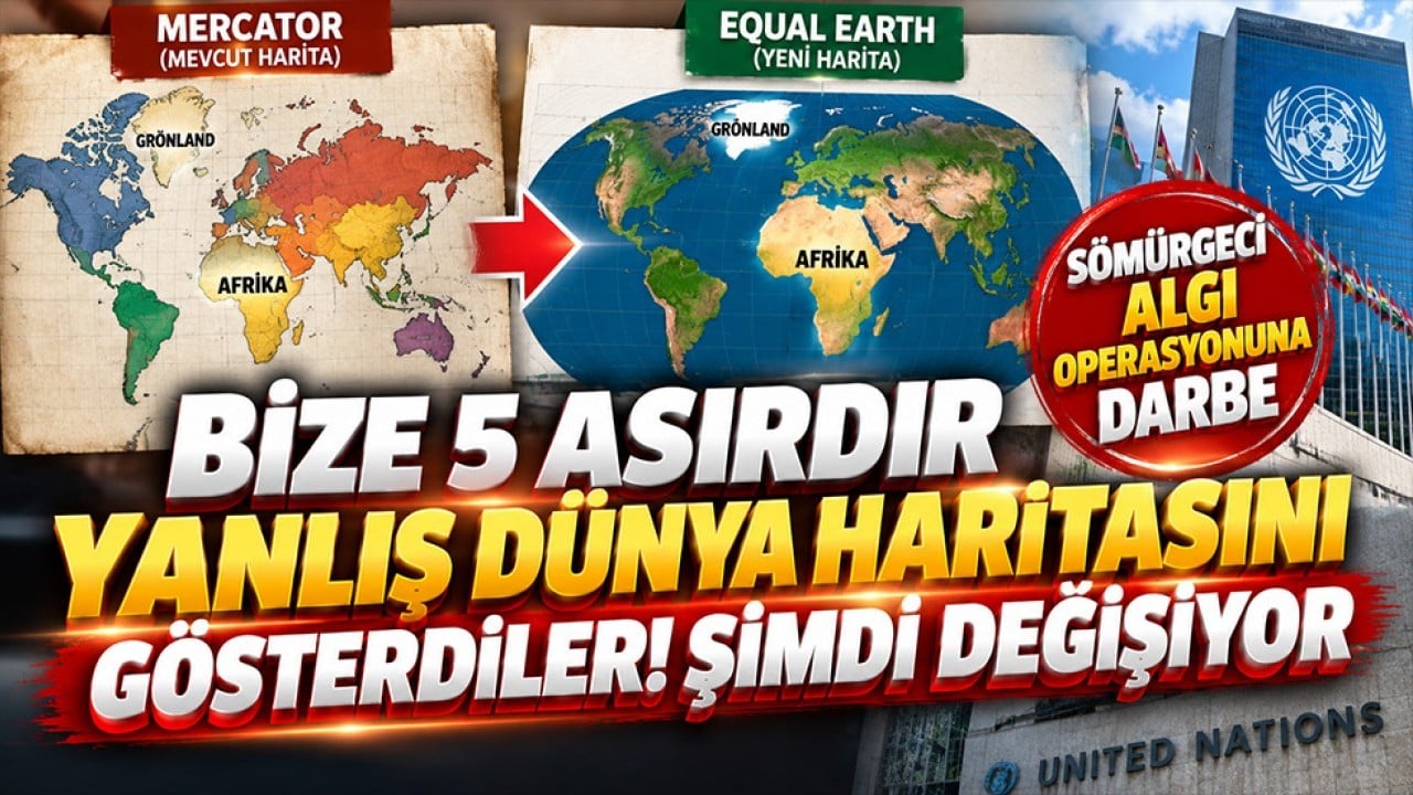 Bize 5 asırdır yanlış dünya haritasını gösterdiler! Şimdi değişiyor