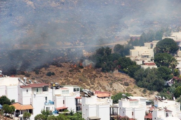 Foto - Bodrum'da yangın