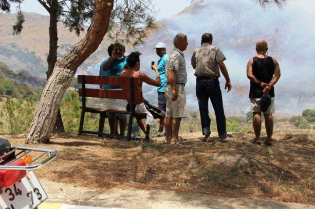 Foto - Bodrum'da yangın