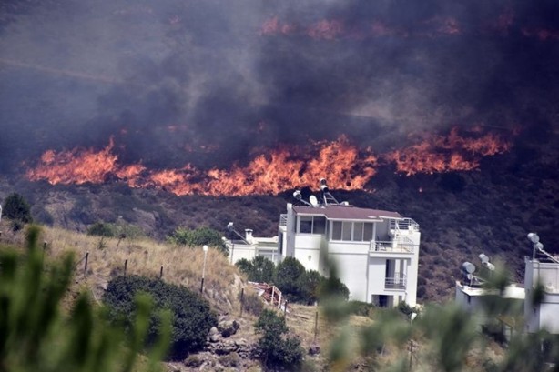 Foto - Bodrum'da yangın