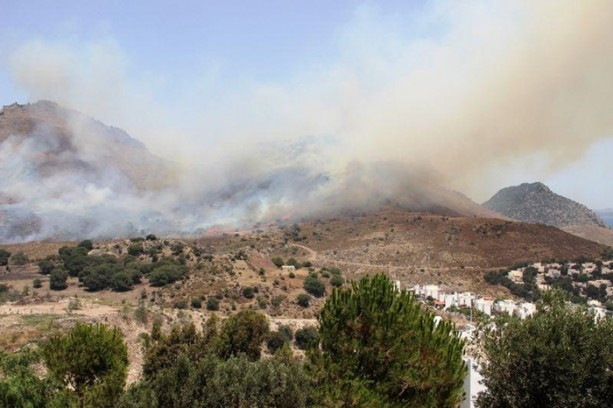 Foto - Bodrum'da yangın