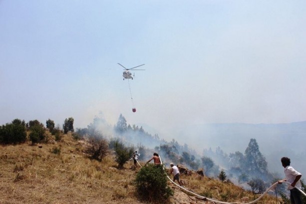 Foto - Bodrum'da yangın
