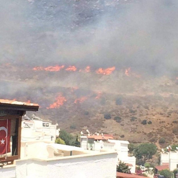Foto - Bodrum'da yangın