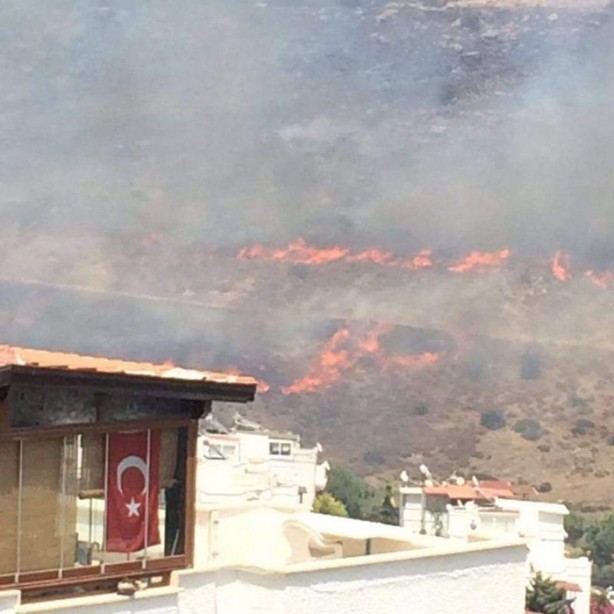 Foto - Bodrum'da yangın