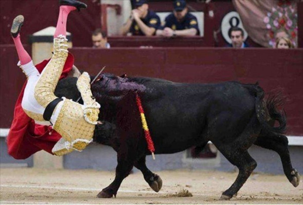 Foto - Boğa matadorun gözünü çıkardı!